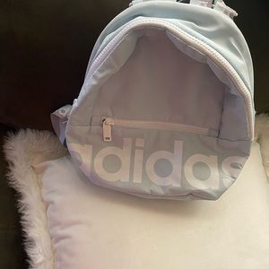 Adidas small ladies sky blue backpack